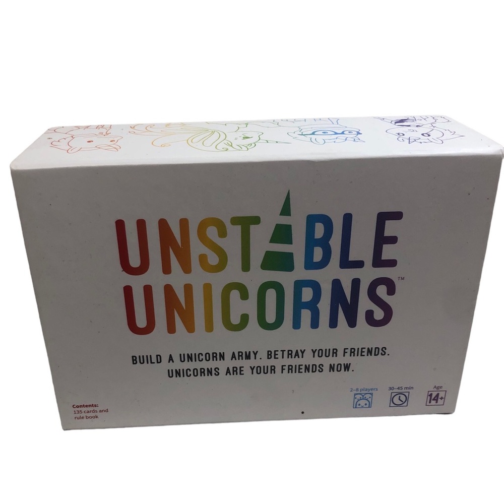 Unstable Unicorns Card Party Game Humour New Complete
